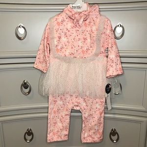 3PC Floral Outfit with attached tutu ✨ NWT